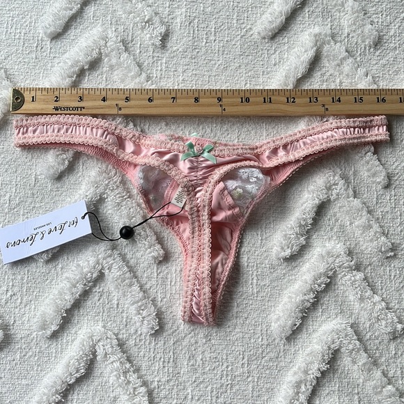 2/$80 For Love & Lemons Midsummer Floral Thong Panty - Picture 8 of 11